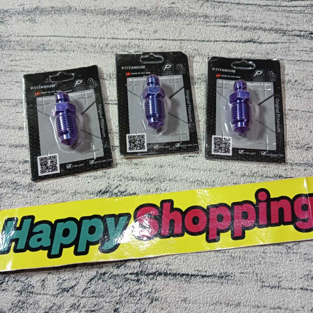 Nepel Angin Titanium M10 Drat 14 Halus 1.00 Kasar 1.25 Titanium