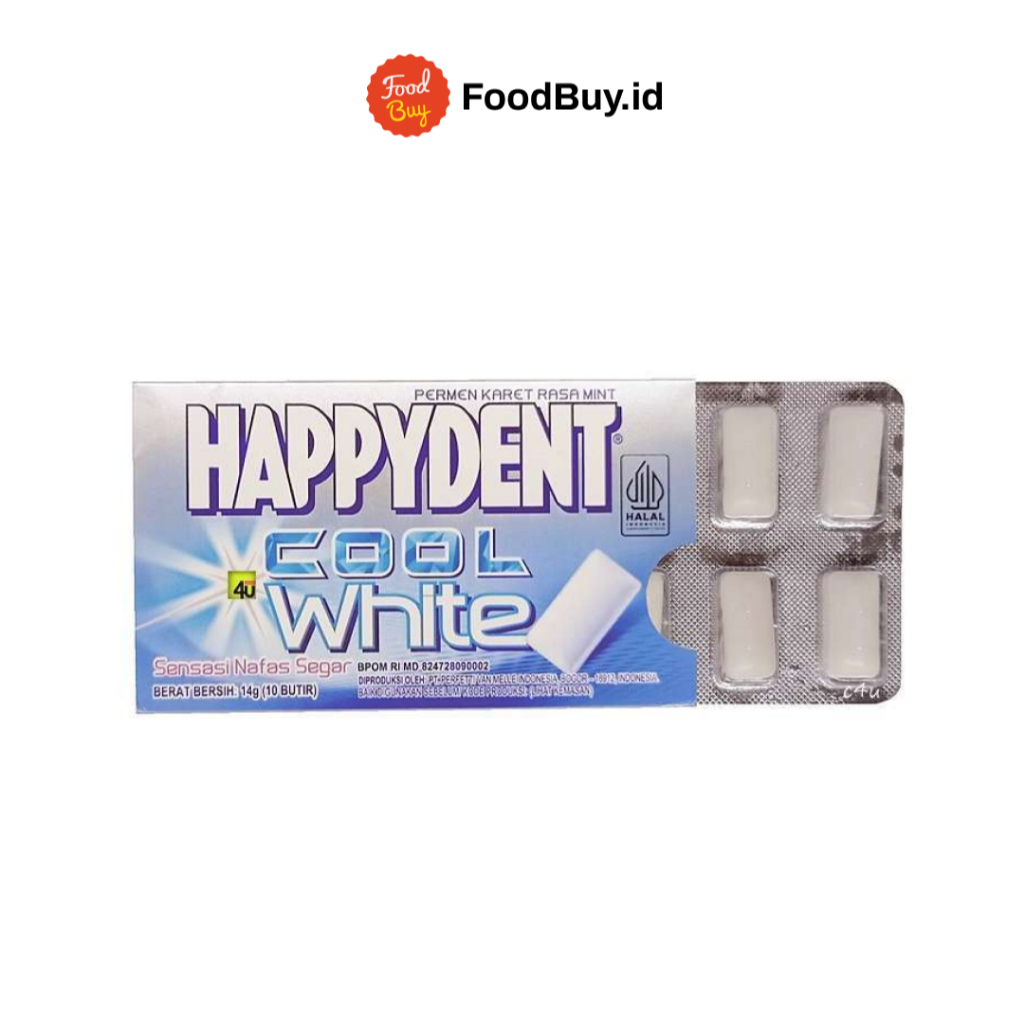 

Permen Happydent Cool White Blister 14g