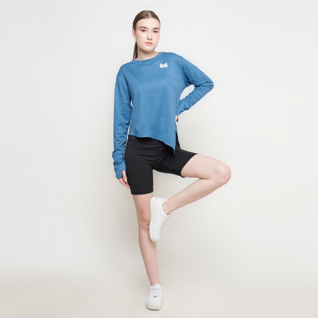 Kinka- Baju Olahraga Wanita Lengan Panjang Hijab Sport Baju Running Wanita Hijab Run18