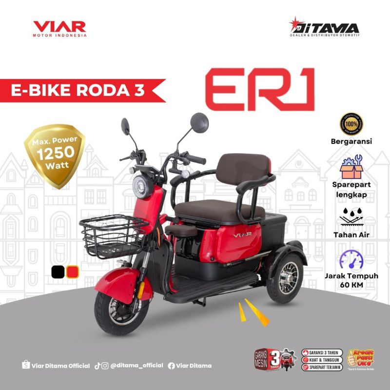 Sepeda Listrik Roda Tiga (e-bike) Viar