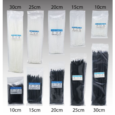 

Kabel Ties / Cable Tipis Nylon Putih - Pak ( 100 Pcs )