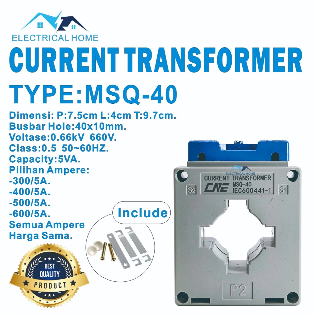 Current Transformer CT MSQ-40 CT-300/5A-400/5-500/5A -600/5A