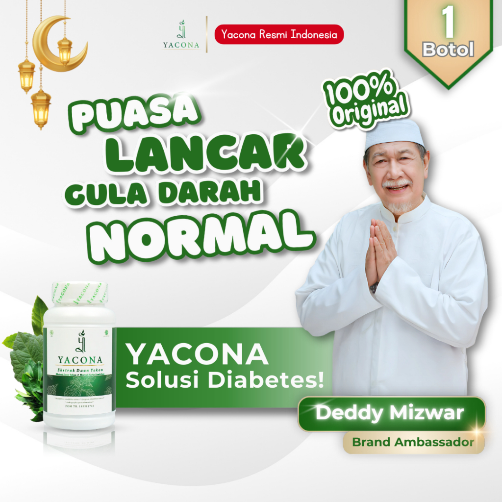 Yacona Ekstrak Daun Yakon & Salam Sambiloto - 1 Botol isi 60 Kapsul