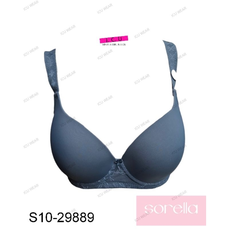 Bra Kawat Busa Tipis Full Cup Pakaian Dalam Wanita Plus Sizes Sorella S10-29889 / S10-29890 Size 38D