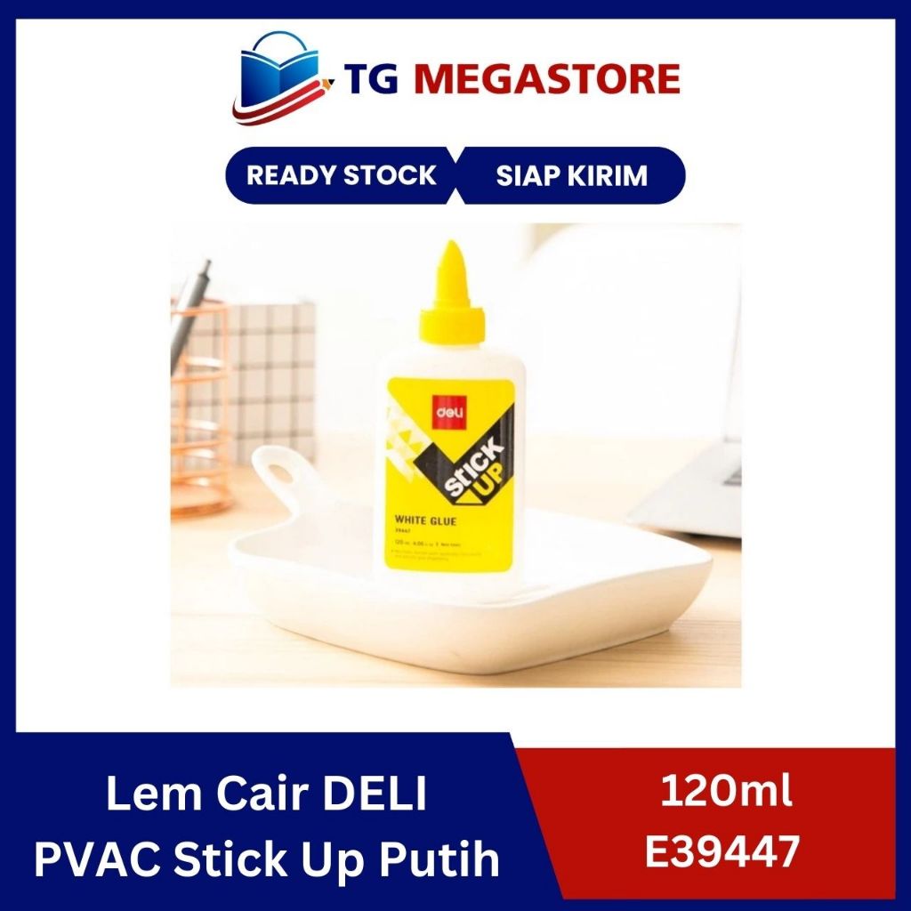 

Lem Cair DELI PVAC Stick Up Putih 120ml - E39447