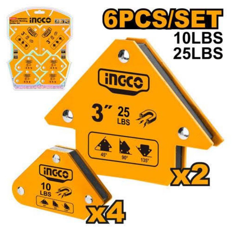 SIKU MAGNET LAS /ARROW MAGNETIC 6PCS INGCO AMWH6001