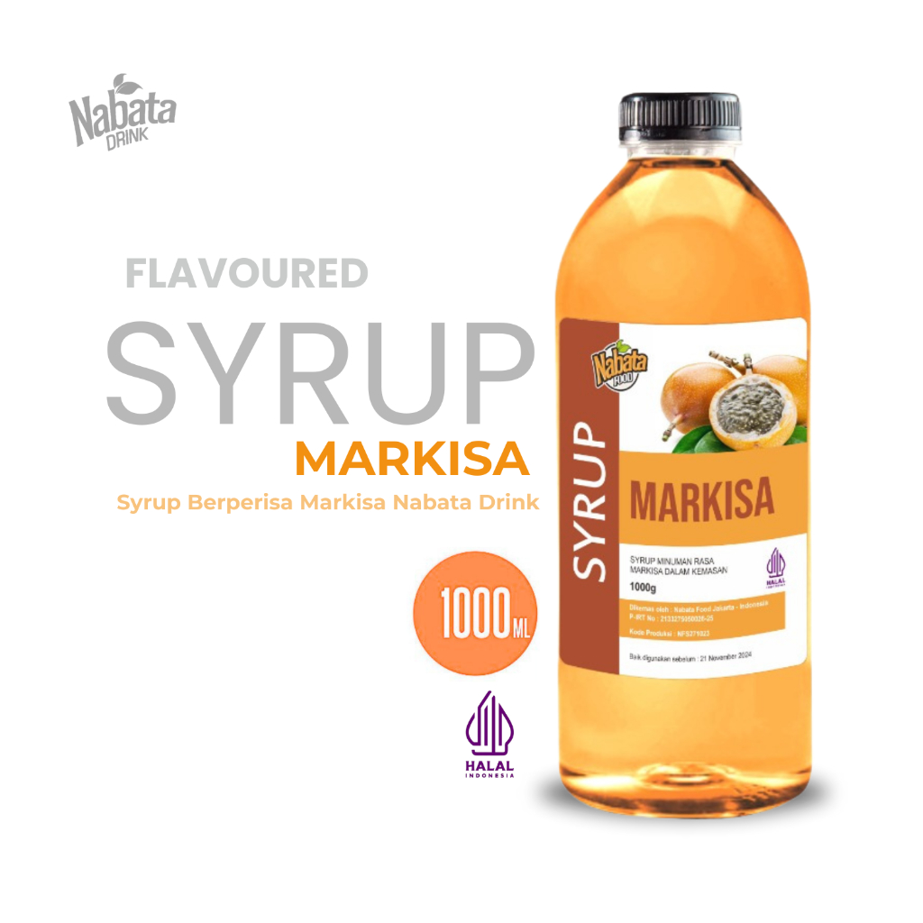 

Sirup Markisa 1000ML Nabata Drink - Syrup Markisa Untuk Cafe Hotel Restauran
