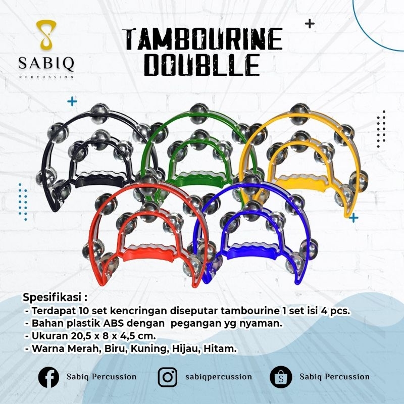 Tambourine Double & Tambourine Mika Sabiq Percussion