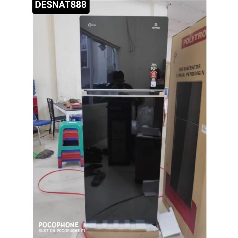 KULKAS POLYTRON PRW 29 VX LEMARI ES 2 PINTU PRW29VX INVERTER