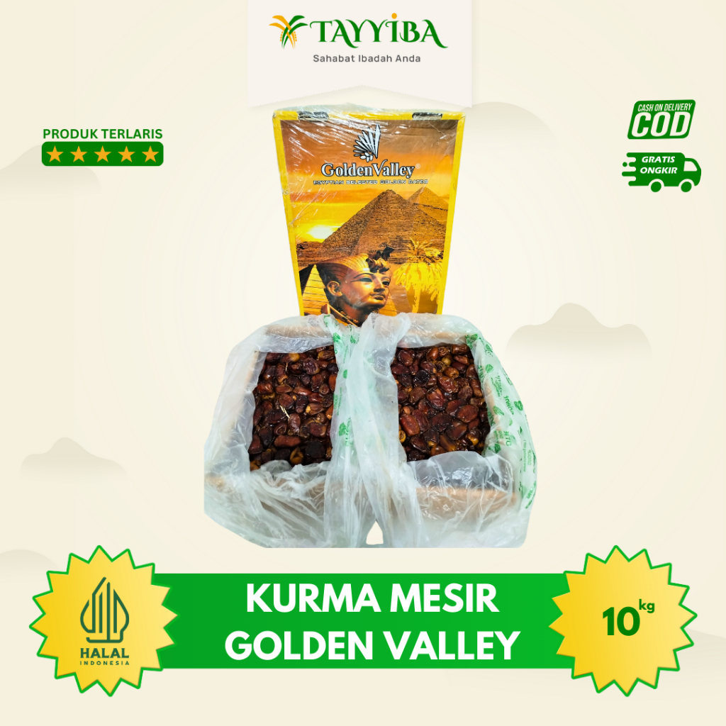 

Kurma Mesir Golden Valley Ecer | 10kg 1kg 500gr| 100% Original