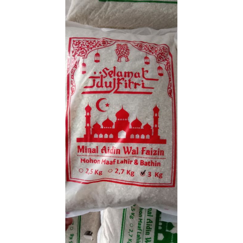 

Beras zakat kemasan 3 kg