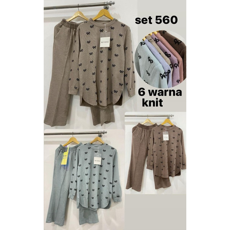 Kuyifei 560//setelan celana karbol import//pakaianwanitasby