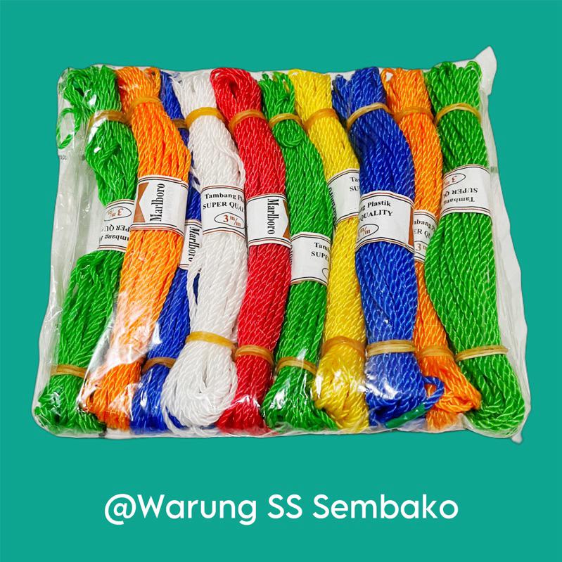 

Tali Tambang Plastik Nylon diameter 3 mm eceran 1 pcs