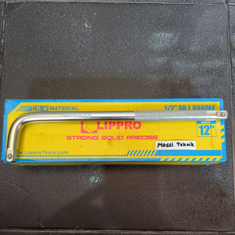 Kunci Gagang Sok Shock Socket L 12 Inch Lippro 1/2