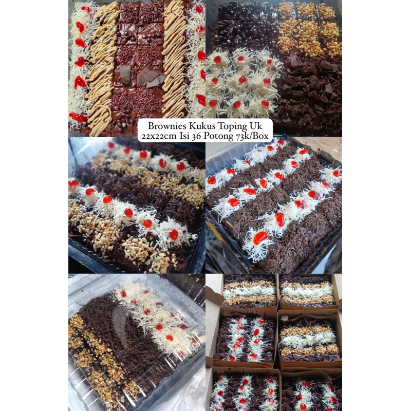 

Brownies Kukus Toping Uk 22x22cm