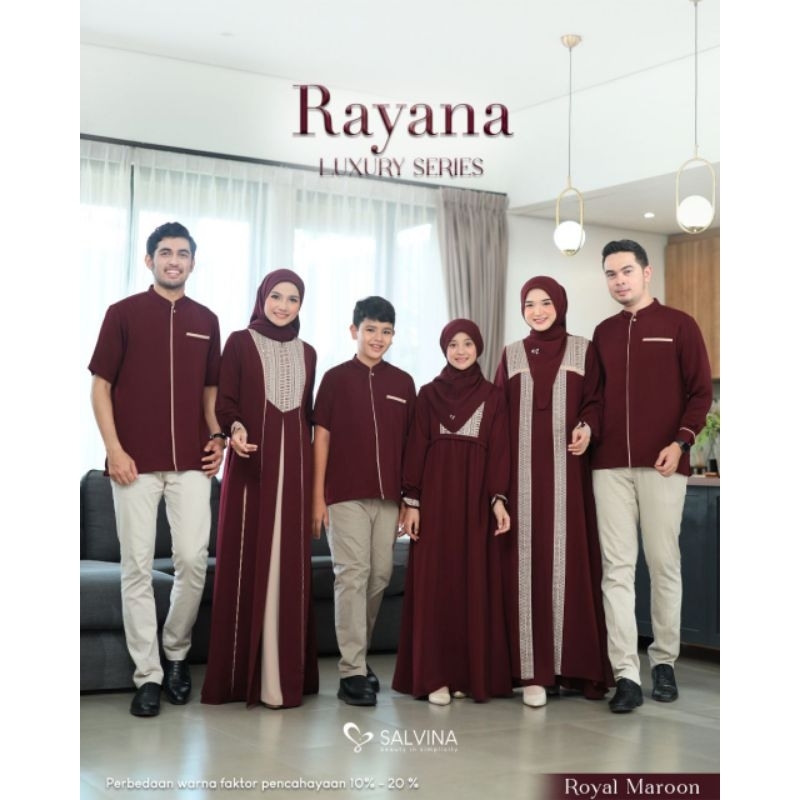 [READY]RAYANA LUXURY SERIES SARIMBIT 2025 BY SALVINA HIJAB || GAMIS & KOKO || SARIMBIT KELUARGA TERB