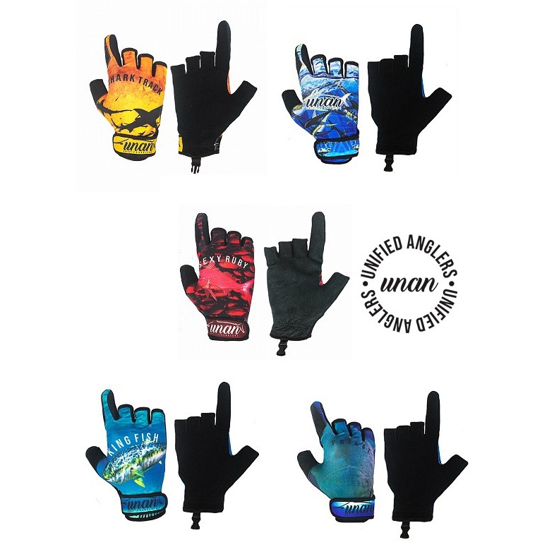 Sarung Tangan mancing UNAN Royal Camo Popping / Casting