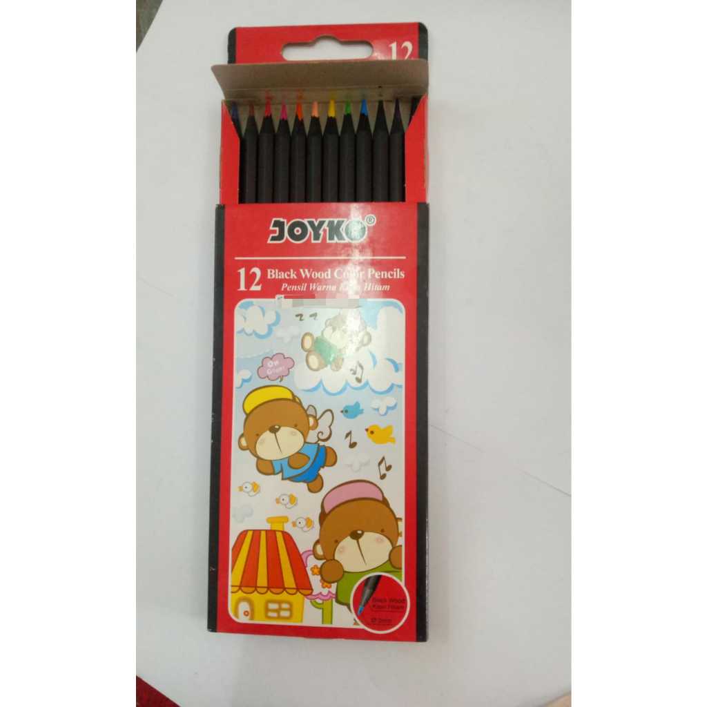 

Joyko pensil warna kayu hitam black wood colors pencils