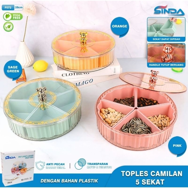 TOPLES MAKANAN BULAT SEKAT 5 BESAR/TOPLES LEBARAN ESTETIK/TOPLES PERMEN SNACK BULAT SEKAT 5 BESAR/TO