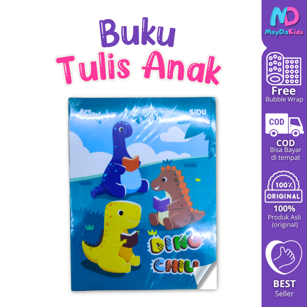 

Buku Tulis Anak SIDU Dino Chill 10 Pcs 38 Lembar
