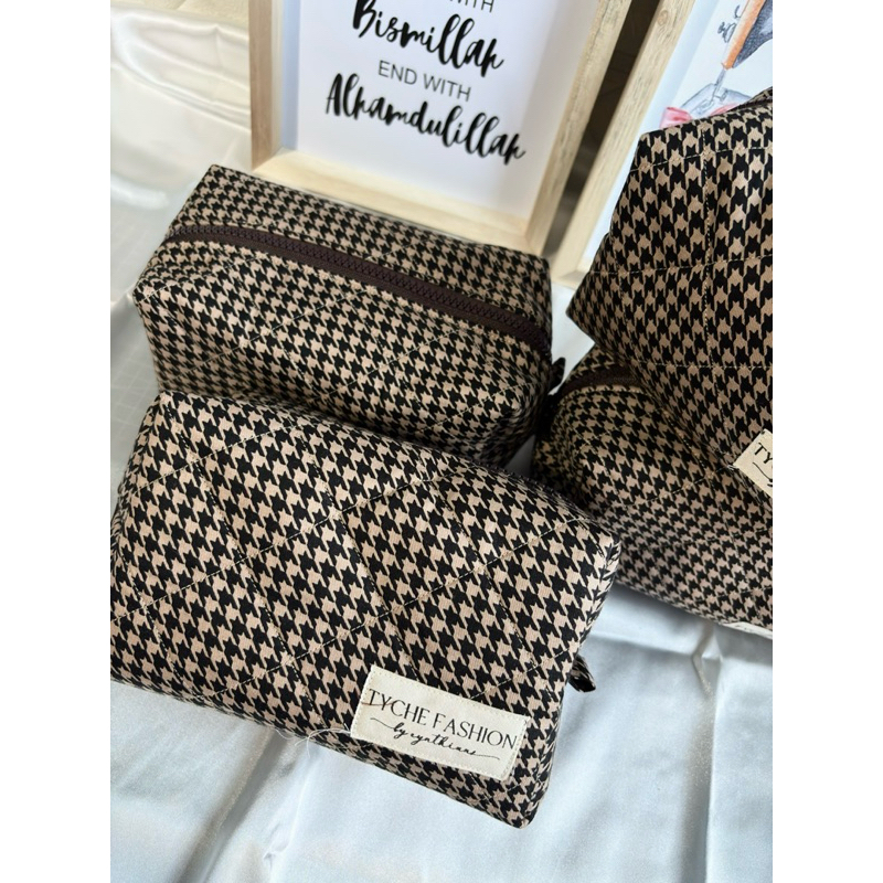 TYCHE - Brownblack POUCH MAKEUP