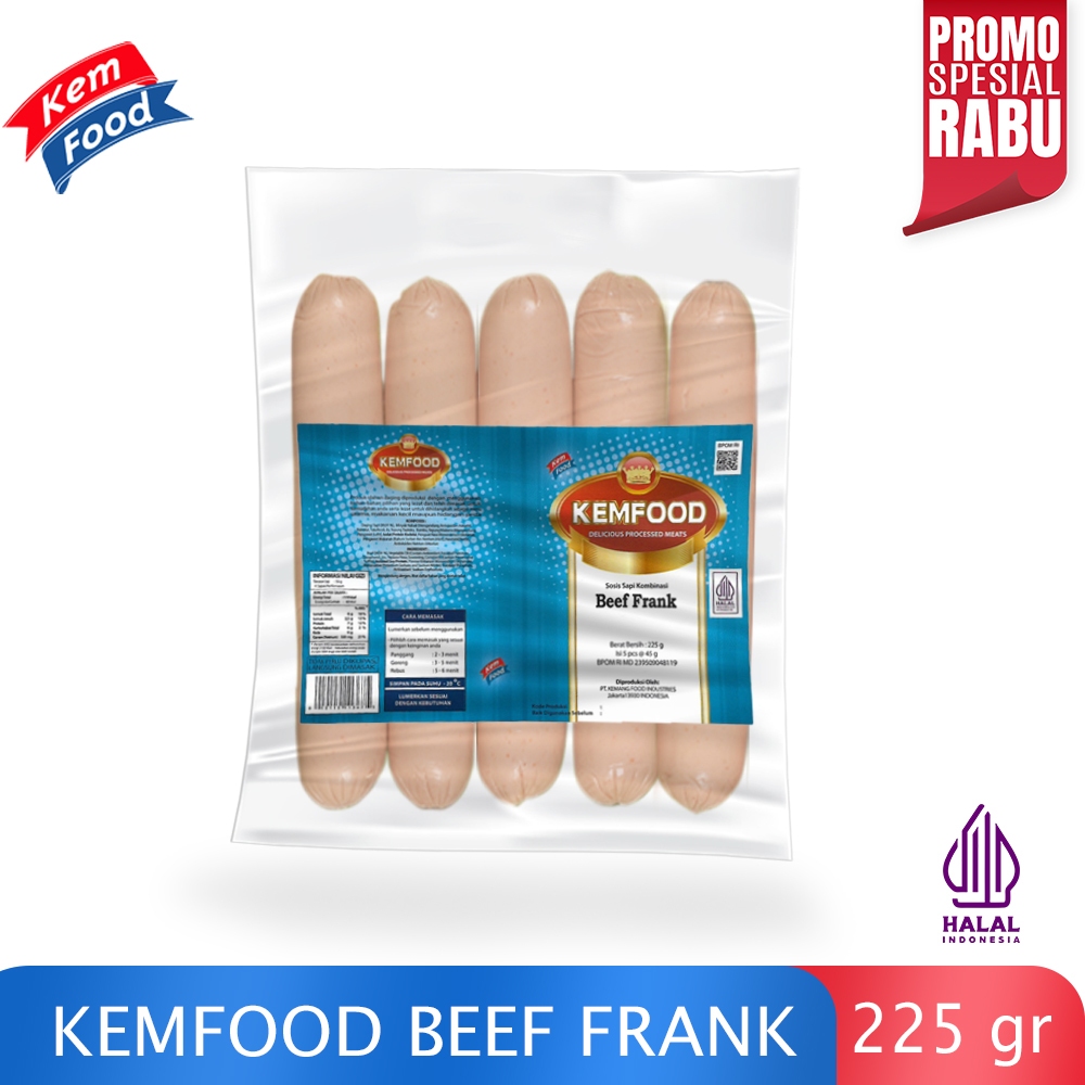 

Kemfood Beef Frank - Sosis Sapi 225 gr