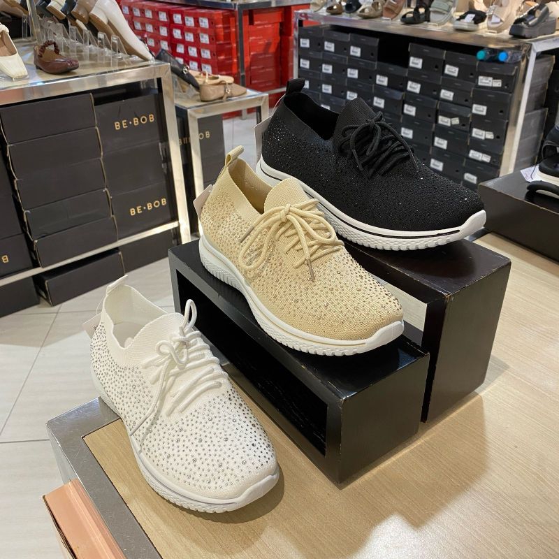 FLADEO ‼️ sepatu wanita sneakers slip on blink blink