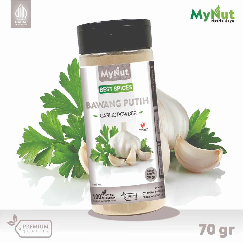 

MYNUT BAWANG PUTIH BUBUK REMPAH BUMBU DAPUR 100% PREMIUM QUALITY