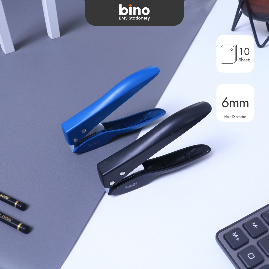 

[BMS Bekasi] Bantex Pembolong Kertas 1 Lubang / Punch / Perforator Kapasitas 10 Lembar BD6101