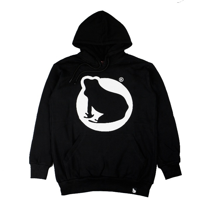 FT. H LOGO BLACK - Frogstone Hoodie Black