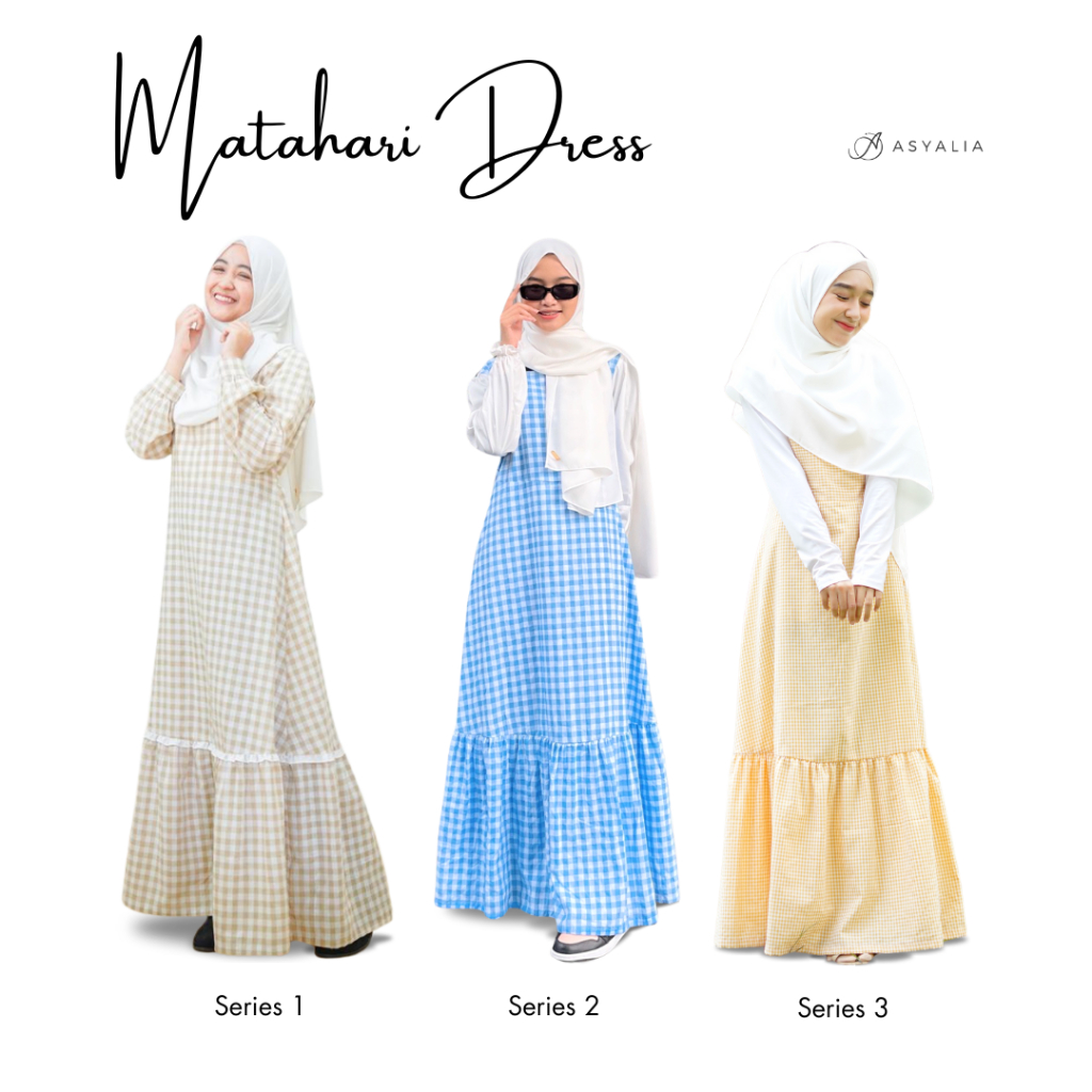 DRESS MATAHARI SERIES / DRESS GAMIS BUSUI / DRESS GAMIS WISUDA / DRESS GAMIS CUSTOM / DRESS ASYALIA 