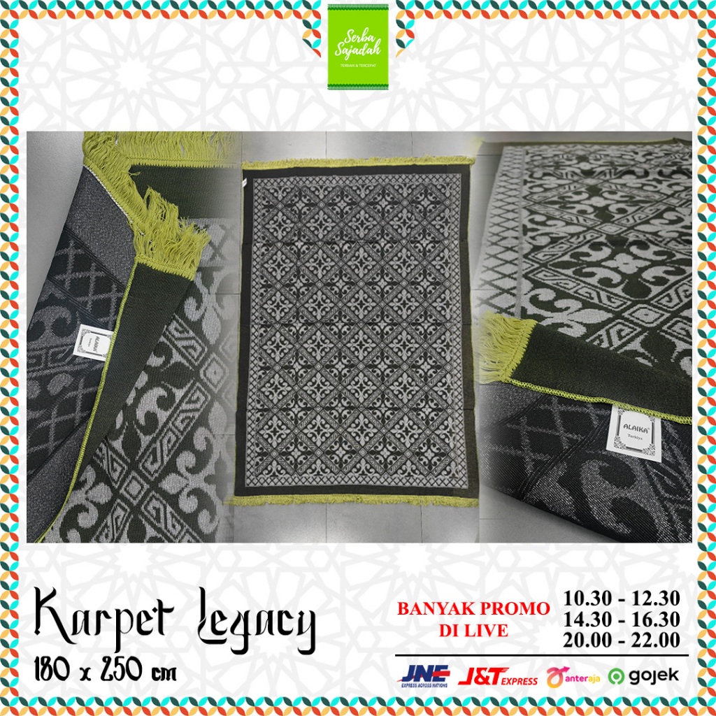 KARPET LEGACY | KARPET BESAR 180 X 280 | TURKI TURKEY TURKIYE