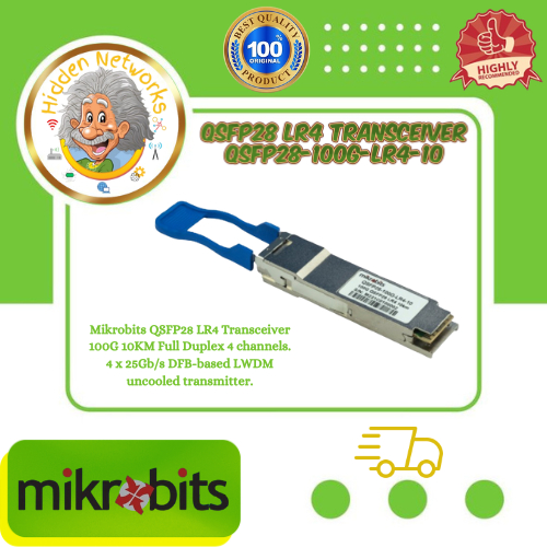 Mikrobits QSFP28 LR4 100G 10KM QSFP28-100G-LR4-10