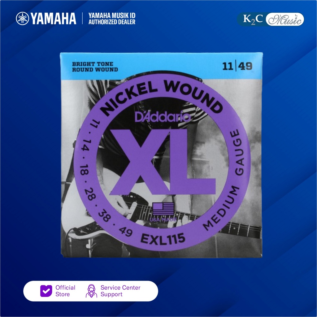 D'Addario EXL115 Senar Gitar Elektrik Medium 0.11 Original