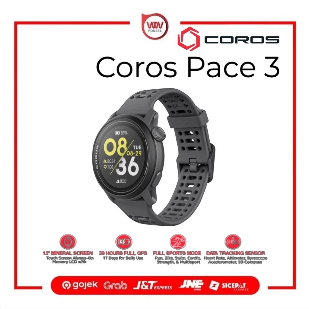 Smartwatch Coros Pace 3 GPS Running Sport Watch