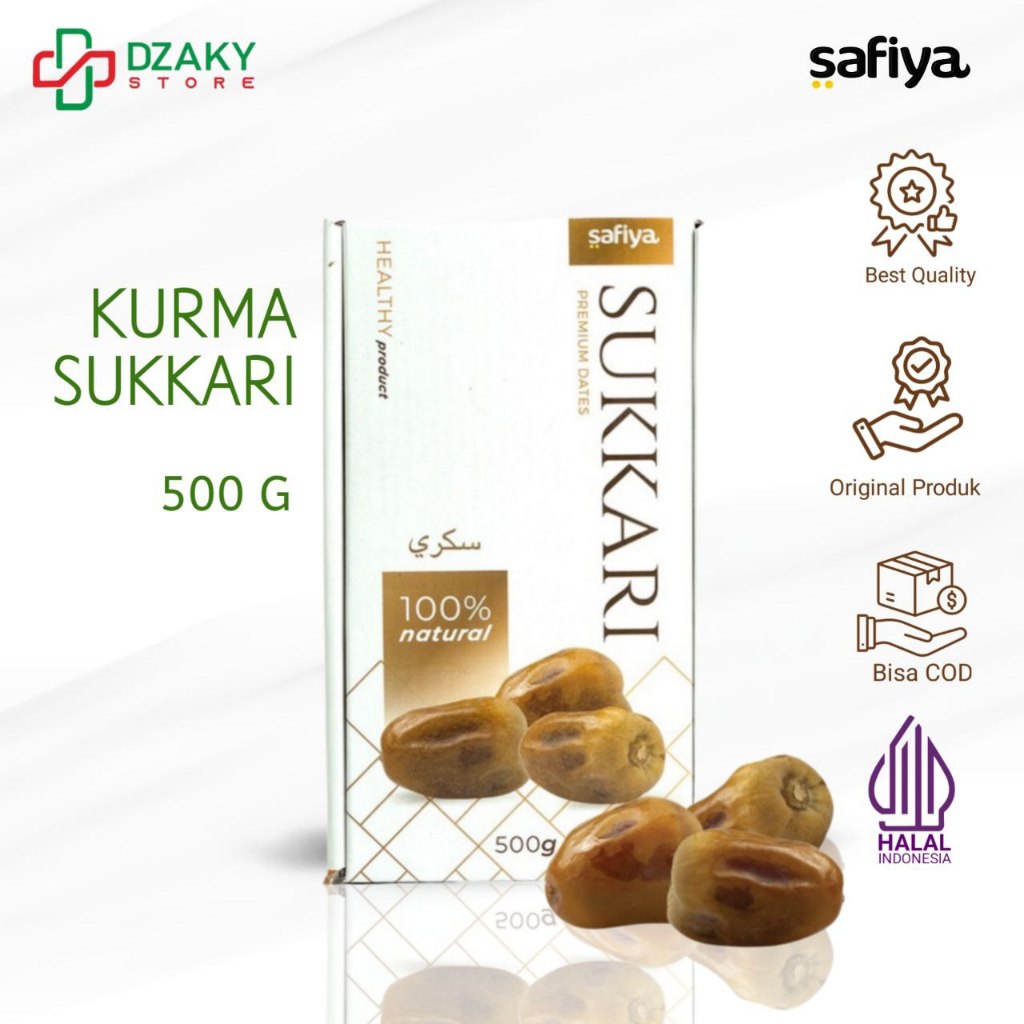 

Safiya Kurma Sukari 500gr Sukkari King Dates Original