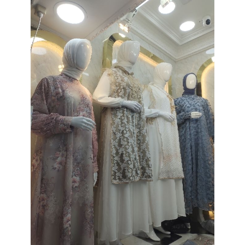 Gamis Set Outer Nadilla Premium - Gamis Lebaran Kekinian