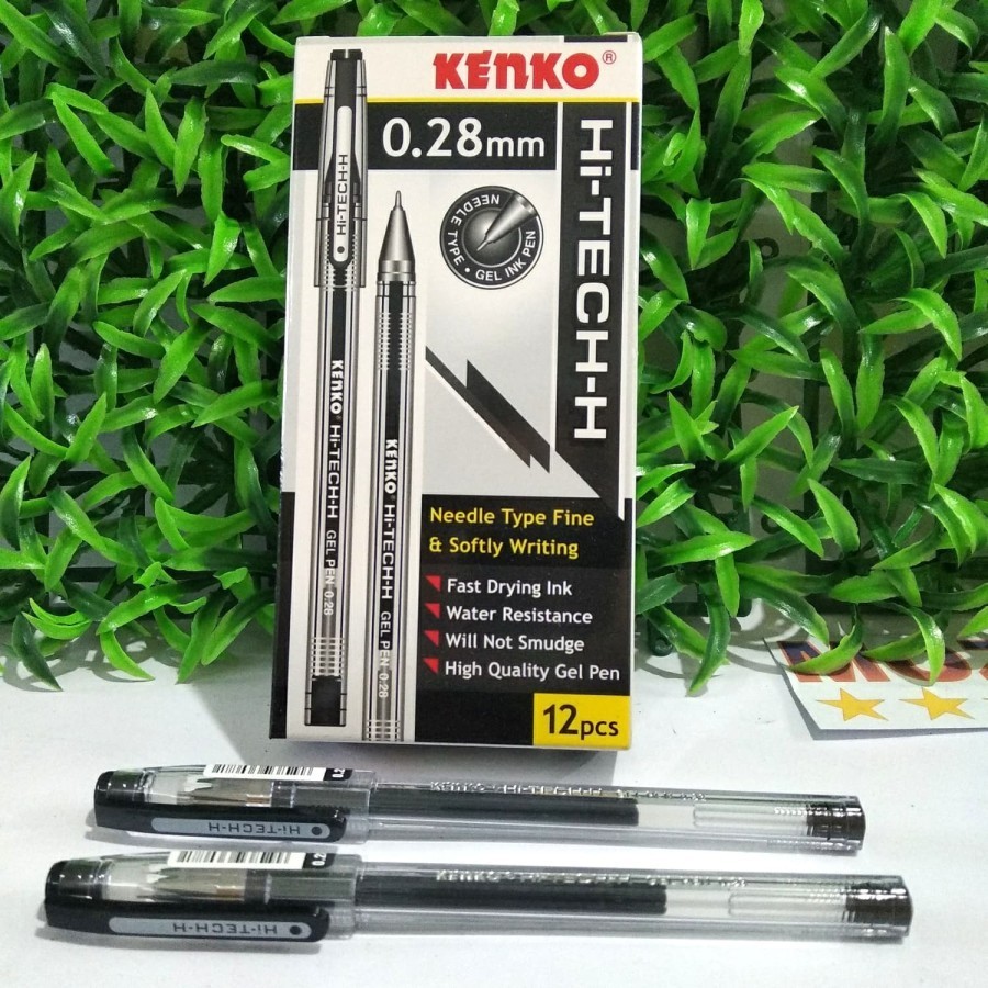 

qwe PULPEN KENKO HITECH / HI-TECH 0.28 MM GEL PEN (1 PACK ISI 12 PCS)