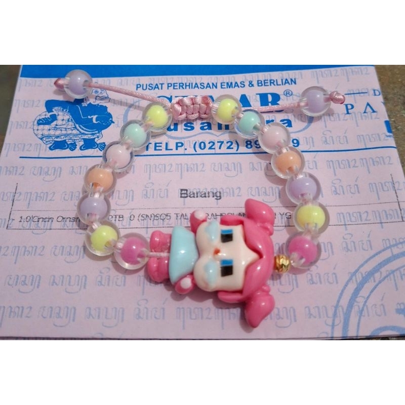 Gelang Tali Anak Rainbow crybaby Emas Mrican 0,1gram Semar Nusantara