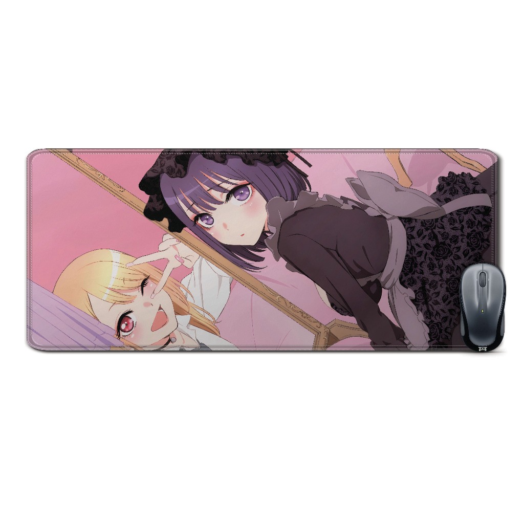 Deskmat mousepad extended anime MARIN KITAGAWA AS SHIZUKU KUROE-MY DRESS UP DARLINGmaterial Rubber