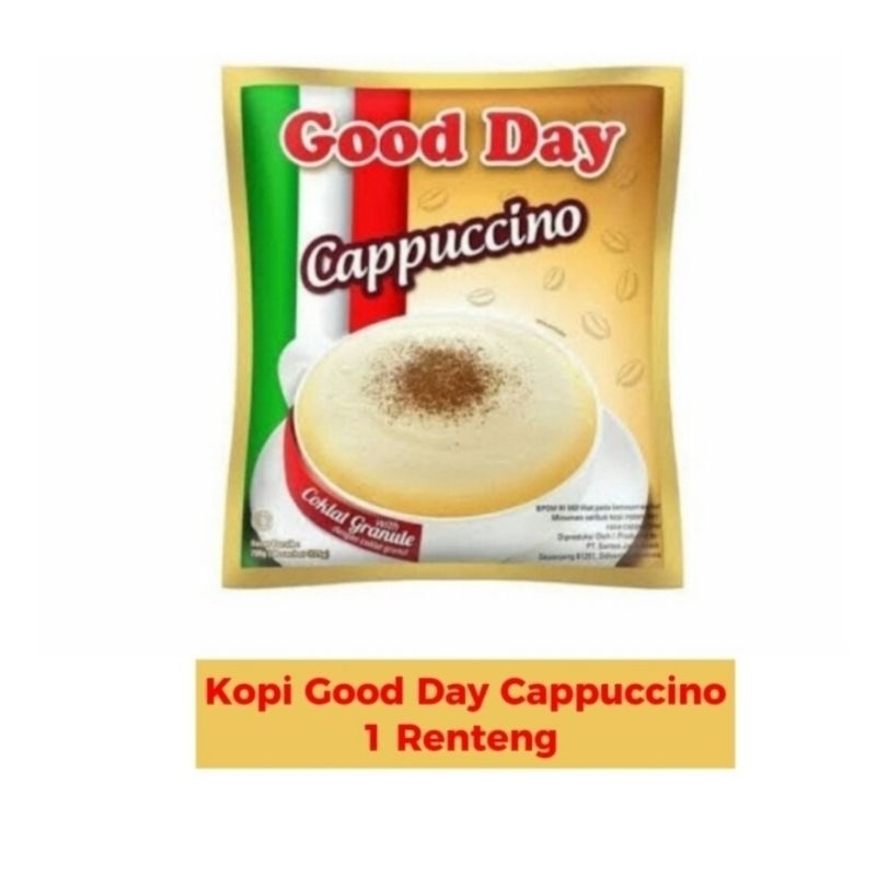 

Kopi Bubuk Instan | Good Day Cappuccino | 1 Renceng (10pcs)
