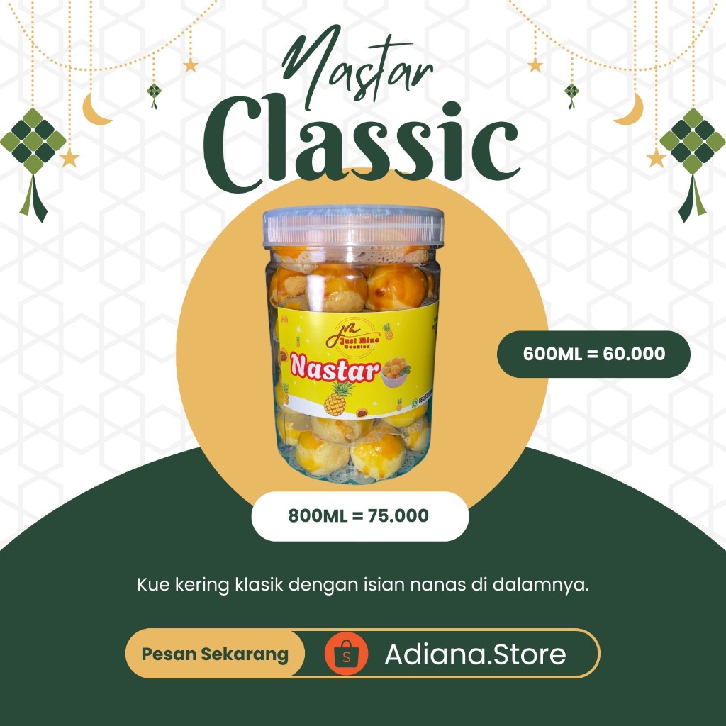 

Kue kering cookies lebaran idul fitri 800ML
