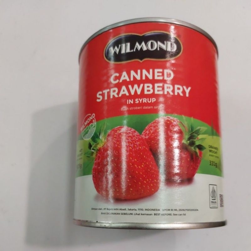 

wilmond canned strawberry in syrup 331g