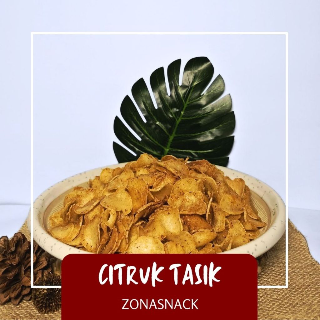 

SNACK ZONE25 - Citruk Tasik 1kg - Citruk khas Tasikmalaya Cemilan Keripik Pedas Asin Gurih COD