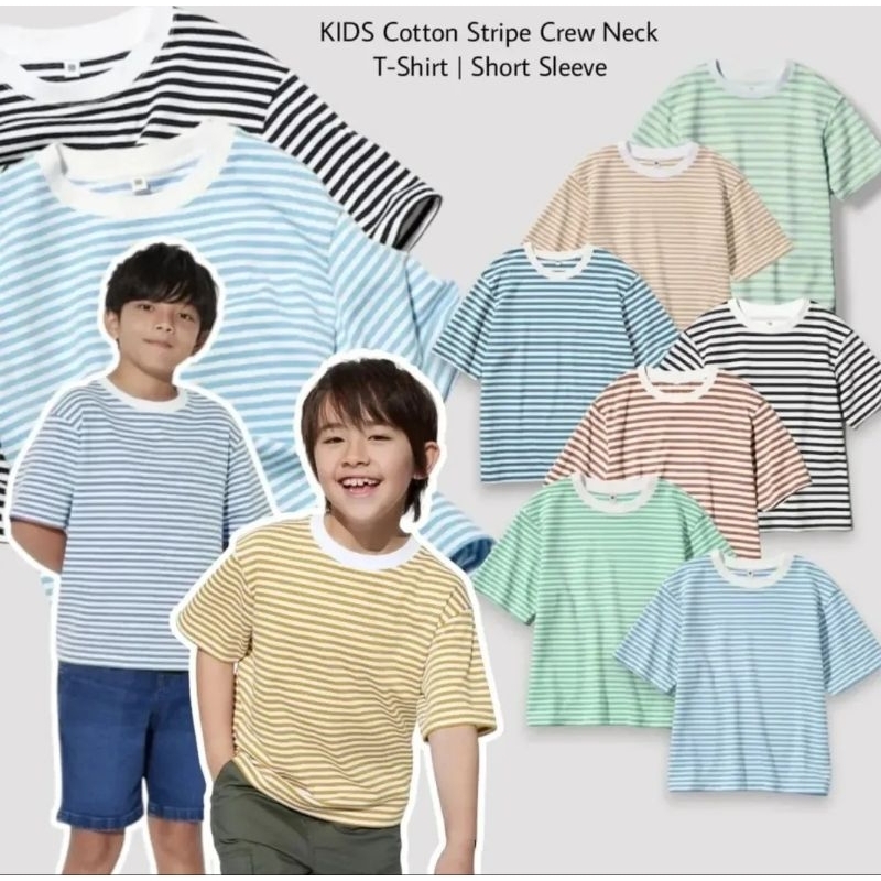 Kaos Salur Uniqlo Anak Laki-Laki