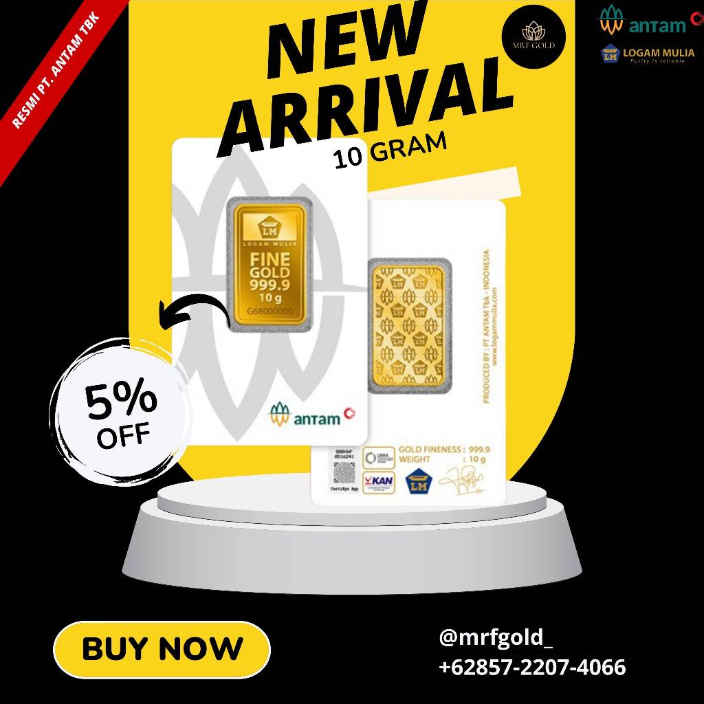 EMAS ANTAM Logam Mulia Certicard - 10 gr