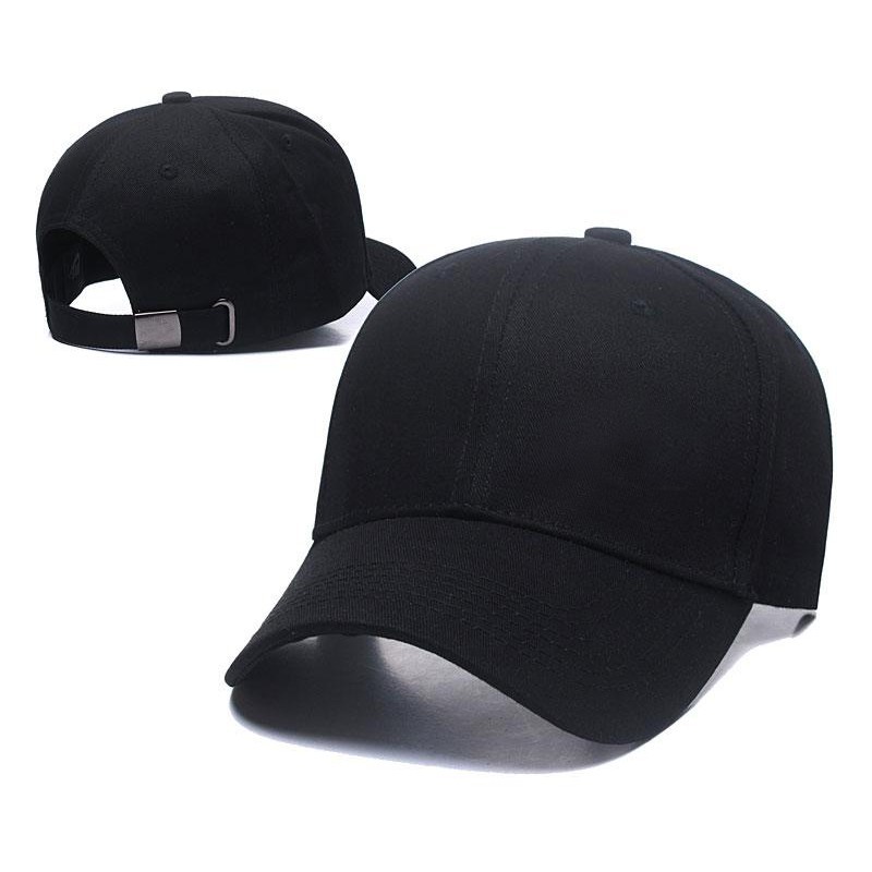 Topi Hitam Polos Topi Fashion Korea Unisex Baseball Cap