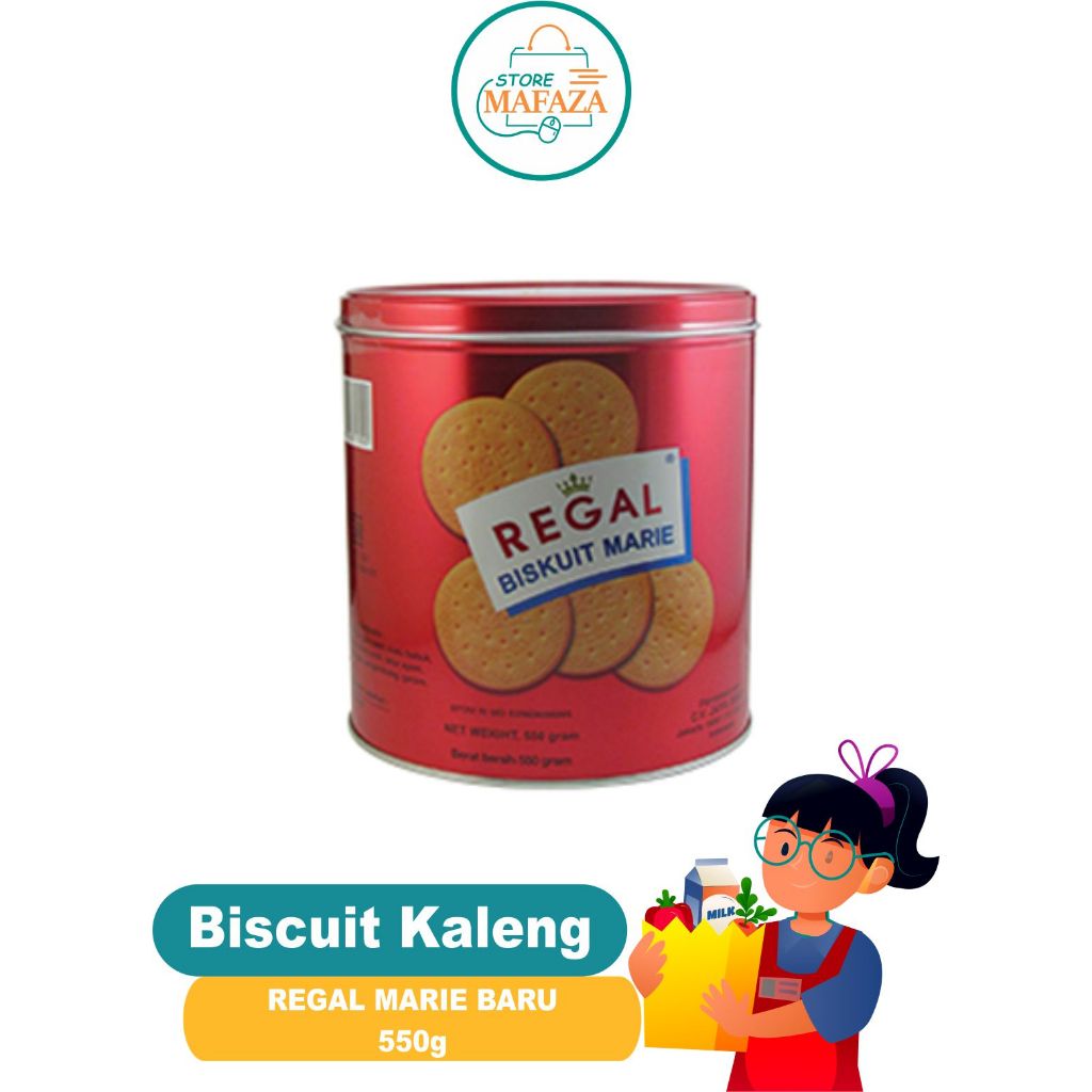 

REGAL Biscuit Kalengan REGAL MARIE BARU 550g