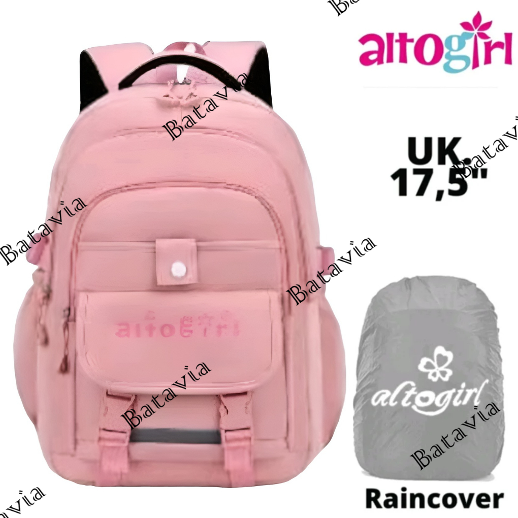 Tas Ransel Anak Sekolah Perempuan ALTO GIRL ORIGINAL Tas Ransel Cewek BONUS Raincover