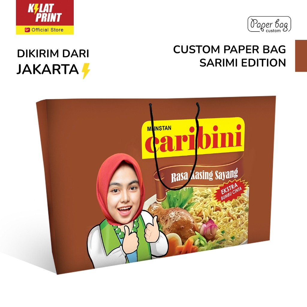 

Paper Bag Custom Kado Ulang Tahun Paperbag Ala Sarimi Edition